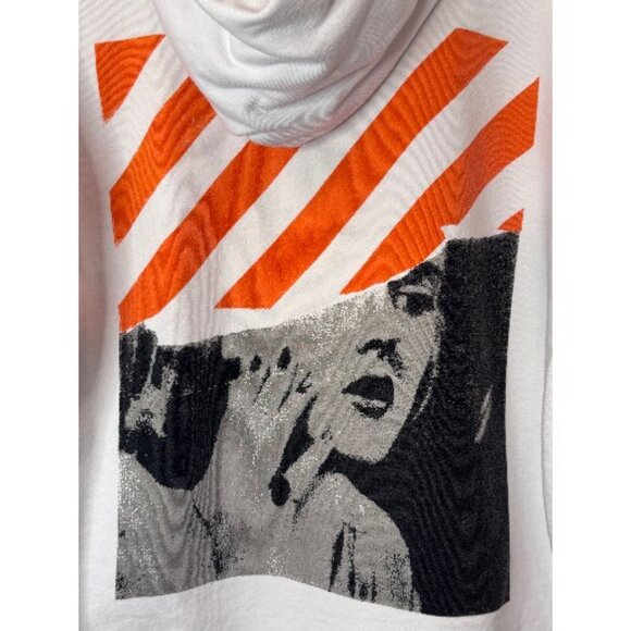 Off-White Seeing Things Photocopy Marilyn Monroe graphic hoodie size L - Picture 7 of 12